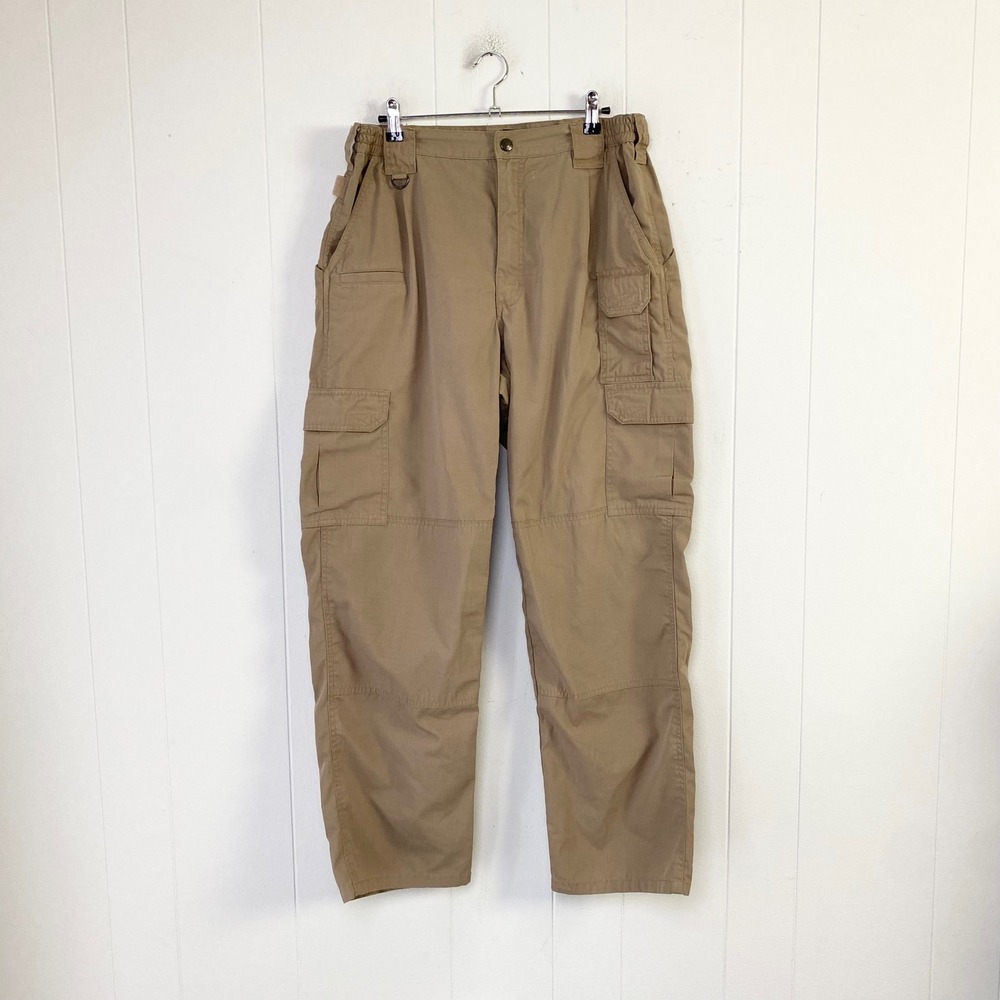 5.11 Tactical Series Ripstop Cargo Pants Khaki Tan Mens Size 34/32
